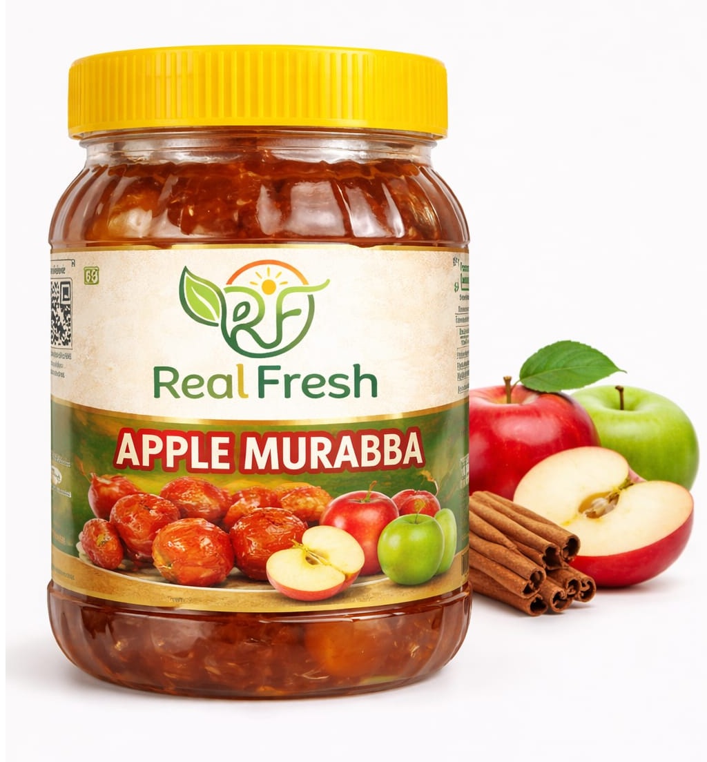 Premium Apple Murabba | Sweet Apple Preserve in Syrup | Traditional Homemade Style | No Artificial Preservatives