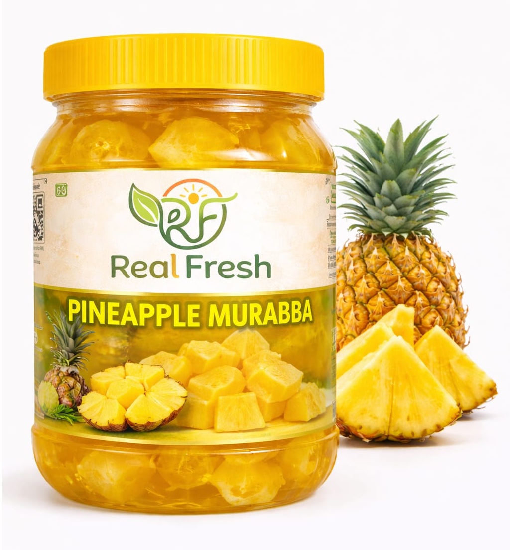 Premium Pineapple Murabba | Sweet Pineapple Preserve | Tropical Fruit Delight | Homemade Style