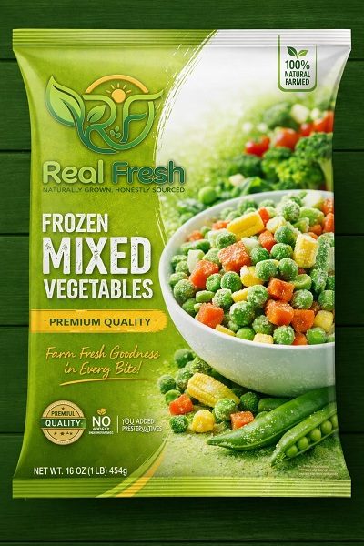 Premium Frozen Mixed Vegetables | IQF Veg Mix | Fresh & Ready to Cook | No Added Preservatives