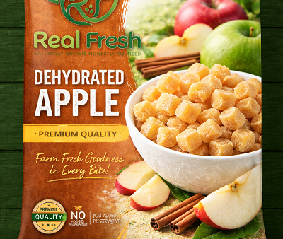 Premium Dehydrated Apple Slices | Natural Dried Apple | Healthy Snack | No Added Preservatives