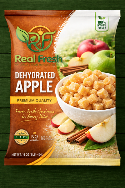 Premium Dehydrated Apple Slices | Natural Dried Apple | Healthy Snack | No Added Preservatives