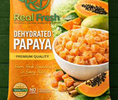 Premium Dehydrated Papaya Cubes | Sweet Dried Papaya | Tropical Healthy Snack | No Added Preservatives