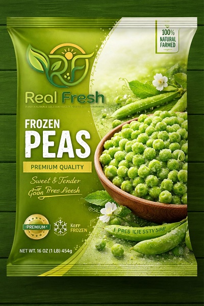 Premium Frozen Green Peas | Fresh & Tender Matar | IQF Frozen | No Added Preservatives