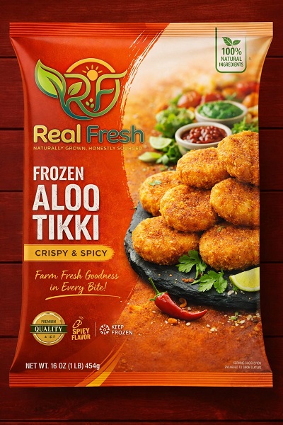 Frozen Vegetable Tikki | Crispy Veg Cutlet Patty | Frozen Snack | No Added Preservatives
